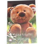 Sleutelhanger dikke knuffel voor jou met bedel beertje